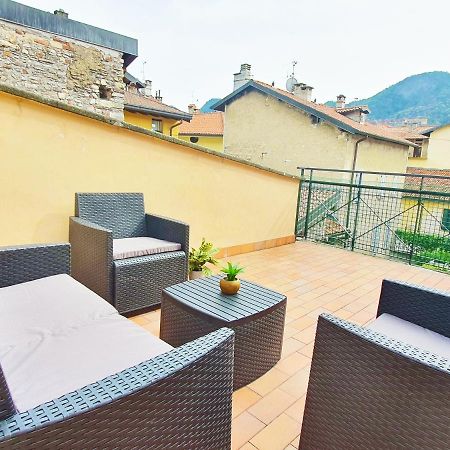 King Como Lake Center 9 Posti Letto- Grande Terrazza - 2 Bagni Privati Apartment Exterior photo